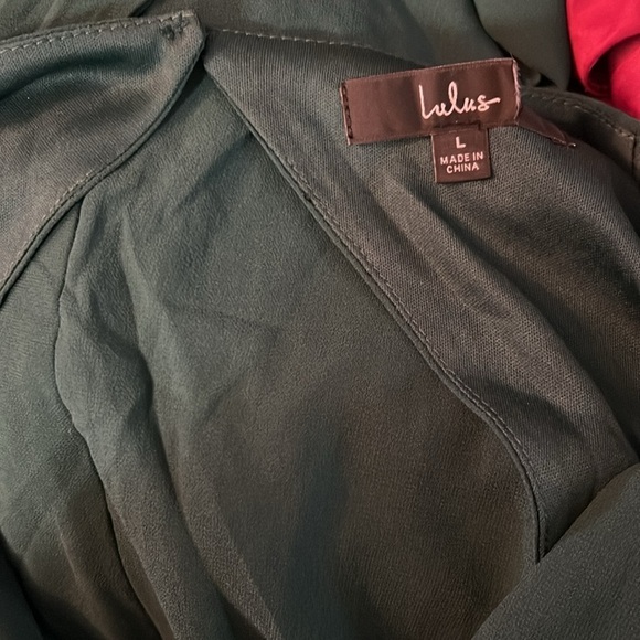 NWOT Talk About Divine Hunter Green Long Sleeve Backless Maxi Dress - Picture 9 of 9